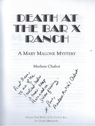 DEATH AT THE BAR X RANCH: A MARY MALONE MYSTERY