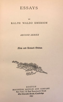 WORKS OF RALPH WALDO EMERSON: TWELVE [12] VOLUMES