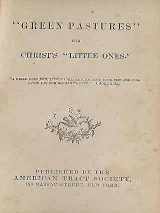 Item #58095 "GREEN PASTURES" FOR CHRISTS "LITTLE ONES" ANONYMOUS
