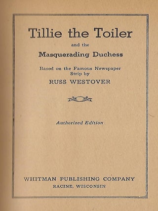 TILLIE THE TOILER AND THE MASQUERADING DUCHESS