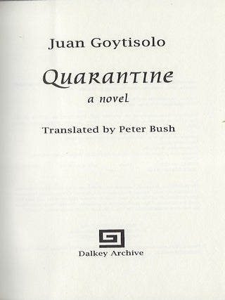 QUARANTINE: A NOVEL
