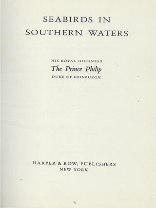SEABIRDS IN SOUTHERN WATERS