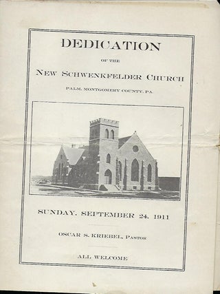 THE SCHWENKFELDERS IN PENNSYLVANIA.