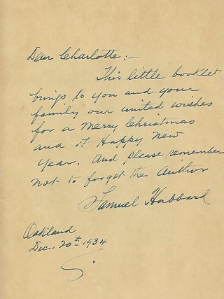 PSALM OF THE SEQUOIAS AND OTHER VERSES.