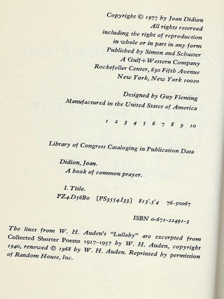 A BOOK OF COMMON PRAYER