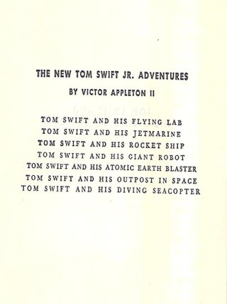 TOM SWIFT AND HIS DIVING SEACOPTER.