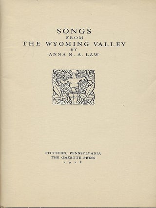 SONGS FROM THE WYOMING VALLEY