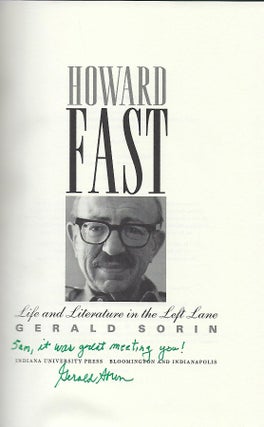 HOWARD FAST: LIFE AND LITERATURE IN THE LEFT LANE.