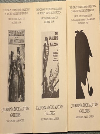 Item #58442 THE ADRIAN H. GOLDSTONE COLLECTION OF MYSTERY AND DETECTIVE FICTION: ALL THREE...