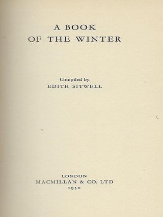 A BOOK OF THE WINTER