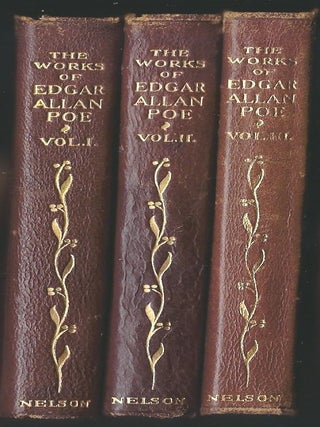 Item #58484 THE WORKS OF EDGAR ALLAN POE. THREE VOLUMES, Edgar Allan POE