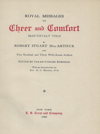 ROYAL MESSAGES OF CHEER AND COMFORT.