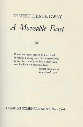 A MOVEABLE FEAST: