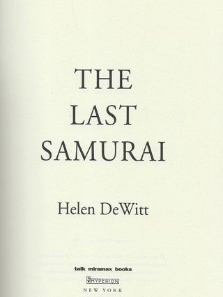 THE LAST SAMURAI