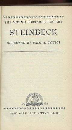 THE VIKING PORTABLE LIBRARY STEINBECK.