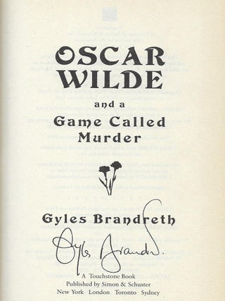 OSCAR WILDE AND A GAME CALLED MURDER.