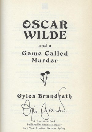 OSCAR WILDE AND A GAME CALLED MURDER.