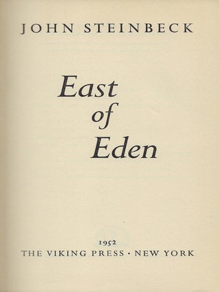 EAST OF EDEN.