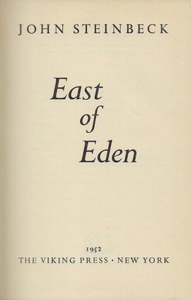 EAST OF EDEN.