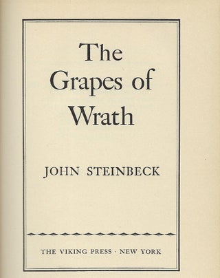 THE GRAPES OF WRATH.