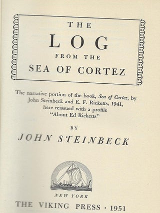 THE LOG FROM THE SEA OF CORTEZ.