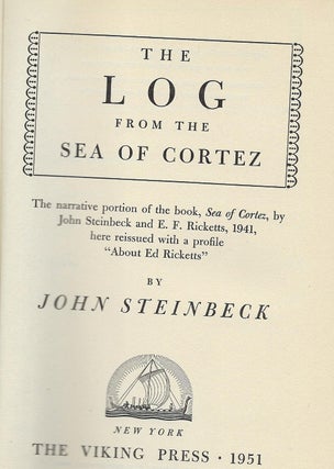 THE LOG FROM THE SEA OF CORTEZ.