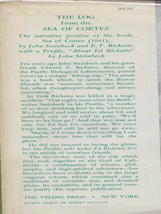 THE LOG FROM THE SEA OF CORTEZ.