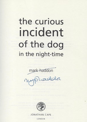 THE CURIOUS INCIDENT OF THE DOG IN THE NIGHT-TIME.