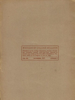 WHY HE REMEMBERED MIDDLEBURY.