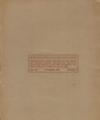 WHY HE REMEMBERED MIDDLEBURY.