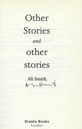 OTHER STORIES AND OTHER STORIES.