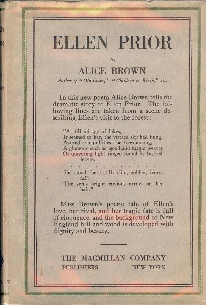 Item #6310 ELLEN PRIOR. ALICE BROWN.
