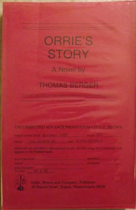 Item #7044 ORRIE'S STORY. THOMAS BERGER