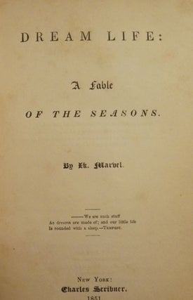 Item #713 DREAM LIFE. DONALD G. MITCHELL