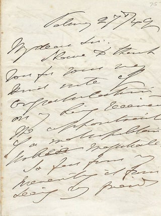 Item #7389 AUTOGRAPH LETTER SIGNED. GILBERT ABBOTT A'BECKETT