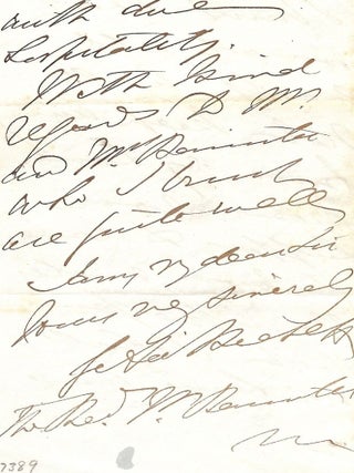 AUTOGRAPH LETTER SIGNED