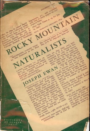 Item #754 ROCKY MOUNTAIN NATURALISTS. Joseph EWAN