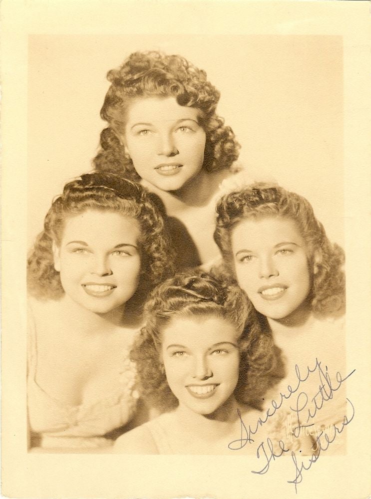 Item #762 Signed Photograph. LITTLE SISTERS.
