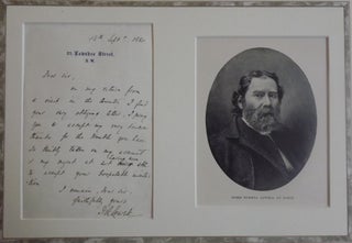 Item #9661 AUTOGRAPH LETTER SIGNED. JAMES RUSSELL LOWELL